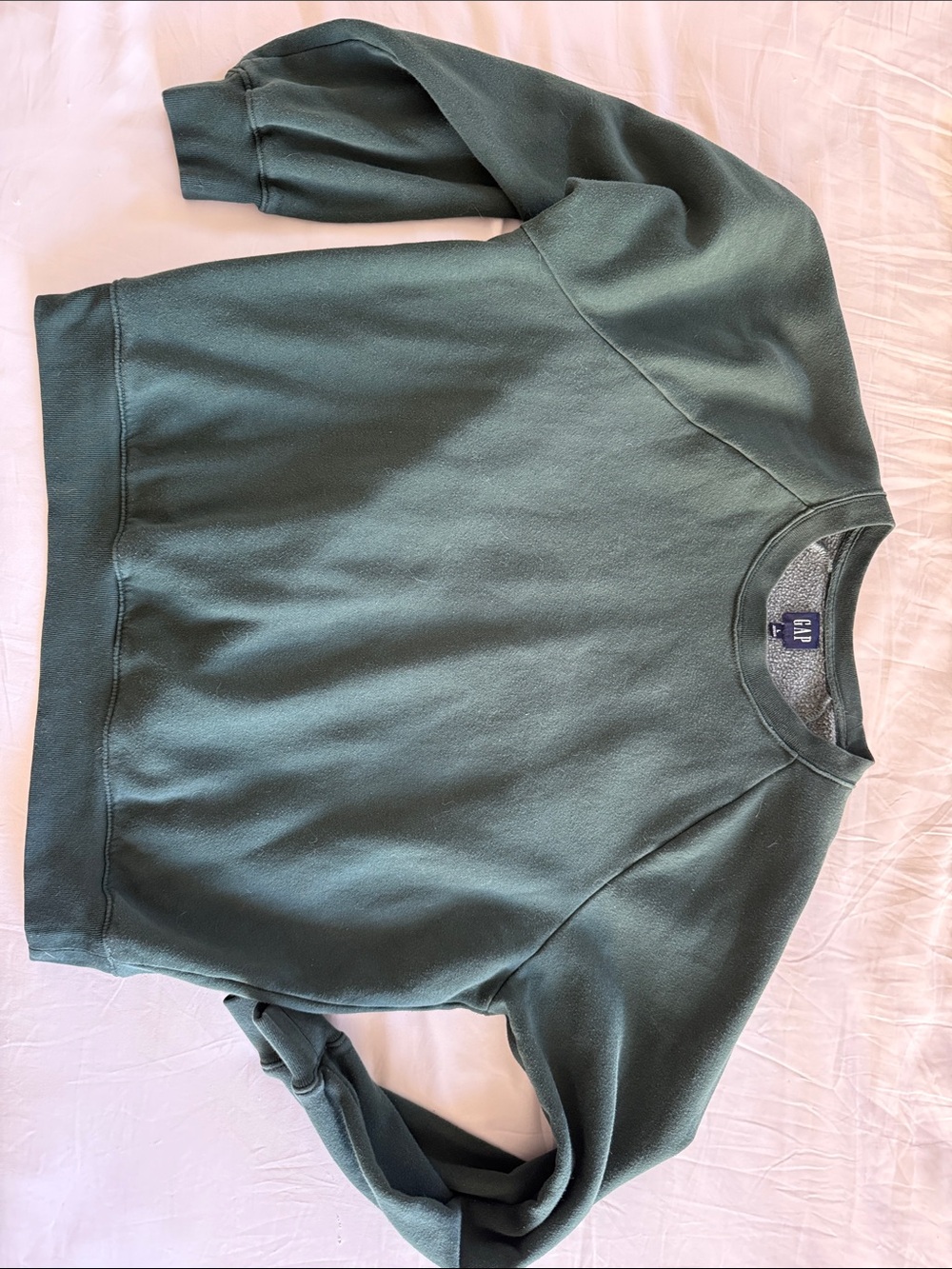 GAP Women's Dark Green Crewneck Sweatshirt